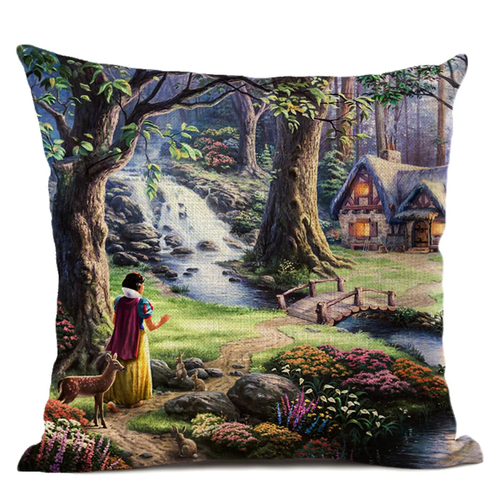 Пасторальный Стиль искусство рисовать картину маслом Чехлы красивый сказочный