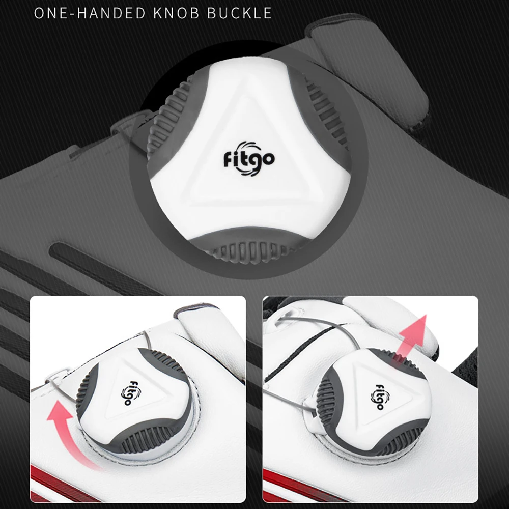 PGM Golf Shoes Men'S Comfortable Knob Buckle Waterproof Super Soft Microfiber Leather Fabric Sports Shoes Stud Anti-Slip XZ152