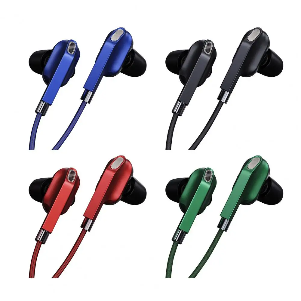 

In-Ear Wired Earphone Dual Dynamic Coil 4-Speaker Stereo Headphone Earbuds Decor In-Ear Wired Earphone Headphone Earbuds Decor