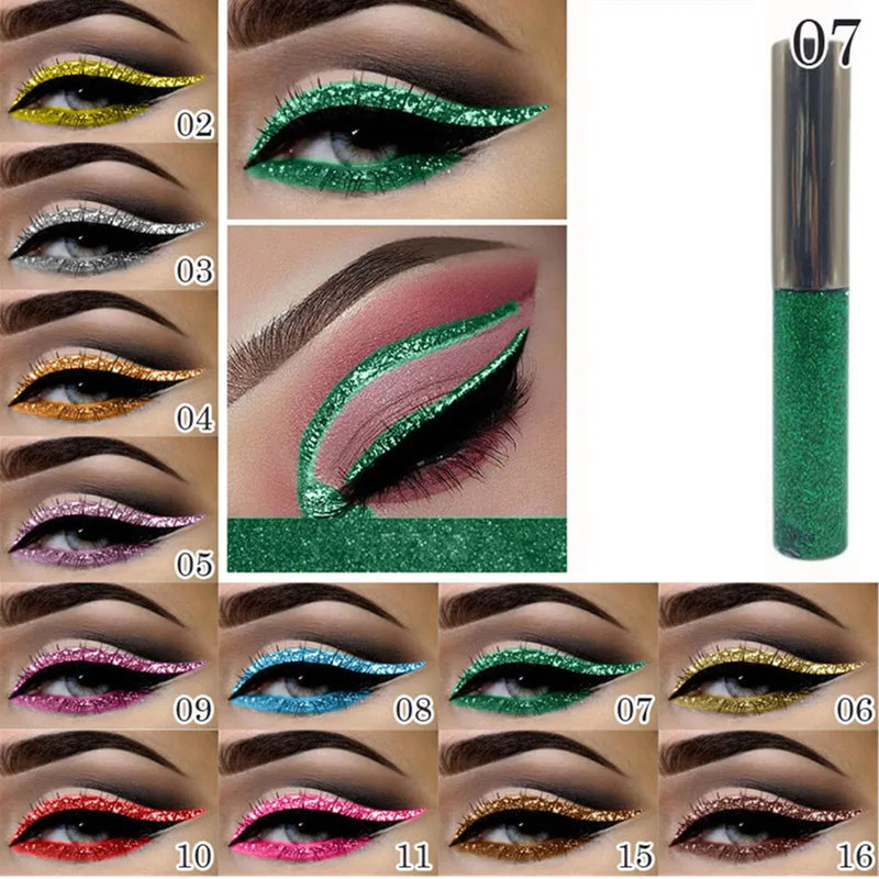 Блестящая подводка для глаз новинка блестящие подводки женщин пигмент