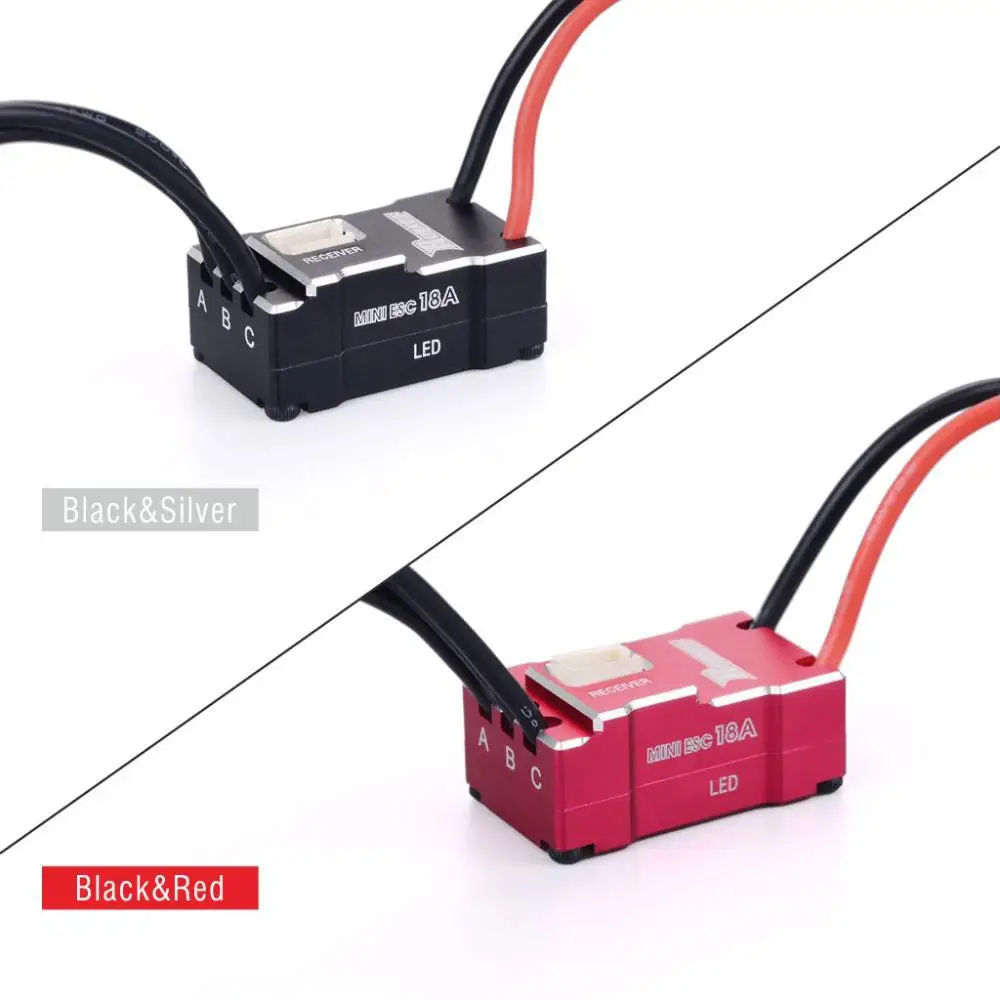 Мотор с 18A ESC для Kyosho Mr03 Atomic DRZ 1/24 1/28 RC Car Rocket MINI 1/32 2500KV 3500KV 5500KV 7500KV 9500KV|Детали и