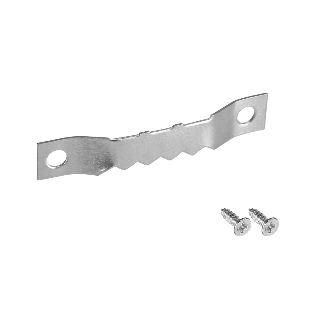 

uxcell Sawtooth Hangers 1-3/5 Inch Double Hole with Screws for Picture Frame 100 Pcs
