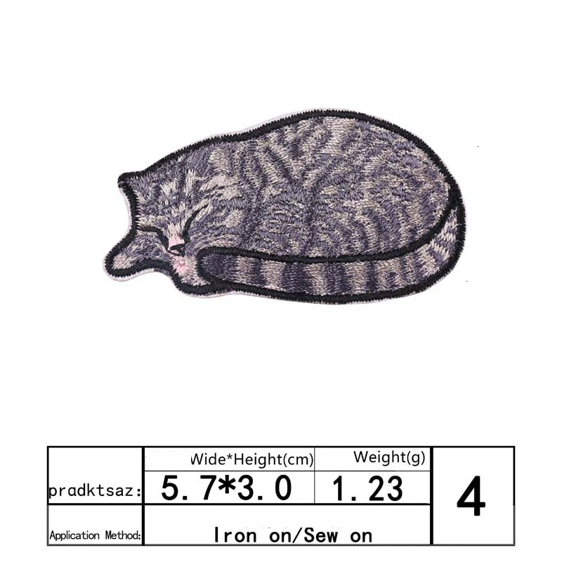1 шт. тканевые нашивки с вышивкой животными карманные значки аппликацией в виде