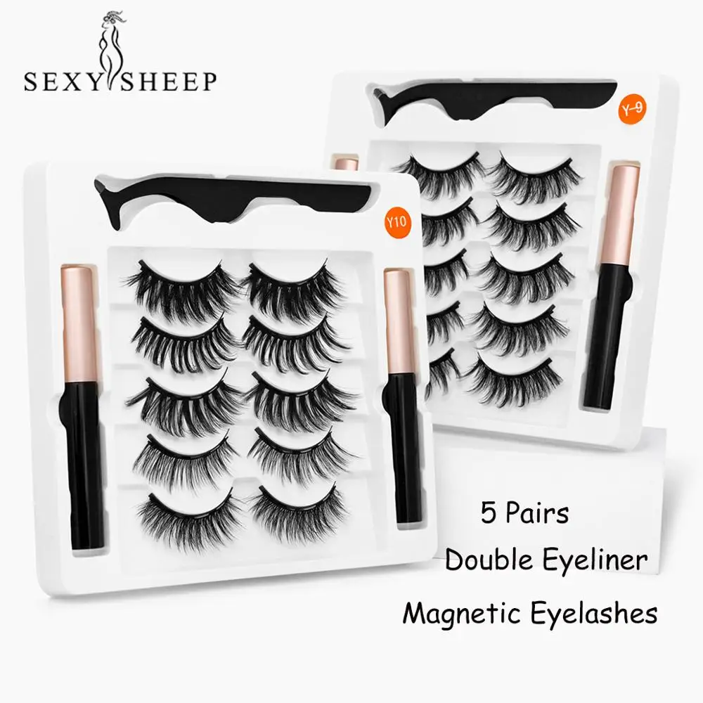 5 пар набор магнитных ресниц для наращивания 2 бутылки | Красота и здоровье