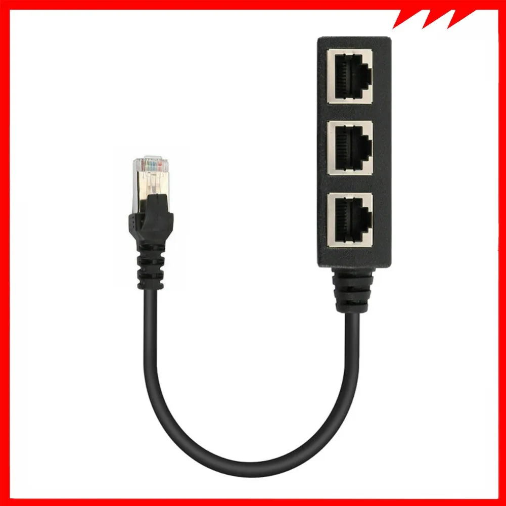 

1×RJ-45 Connector Network 1pcs 3 × RJ-45 Socket Network Network Splitter Cable