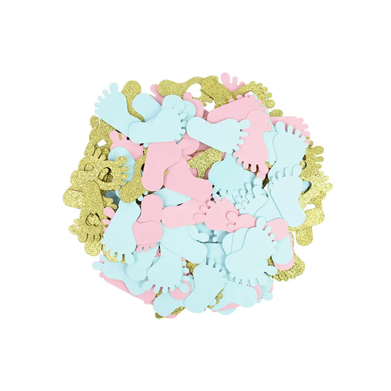 

100-150pcs Baby Shower Confetti Table Decoration Happy Birthday Sprinkle Baptism Kids Girl Boy Birthday Party Deco Table Scatter