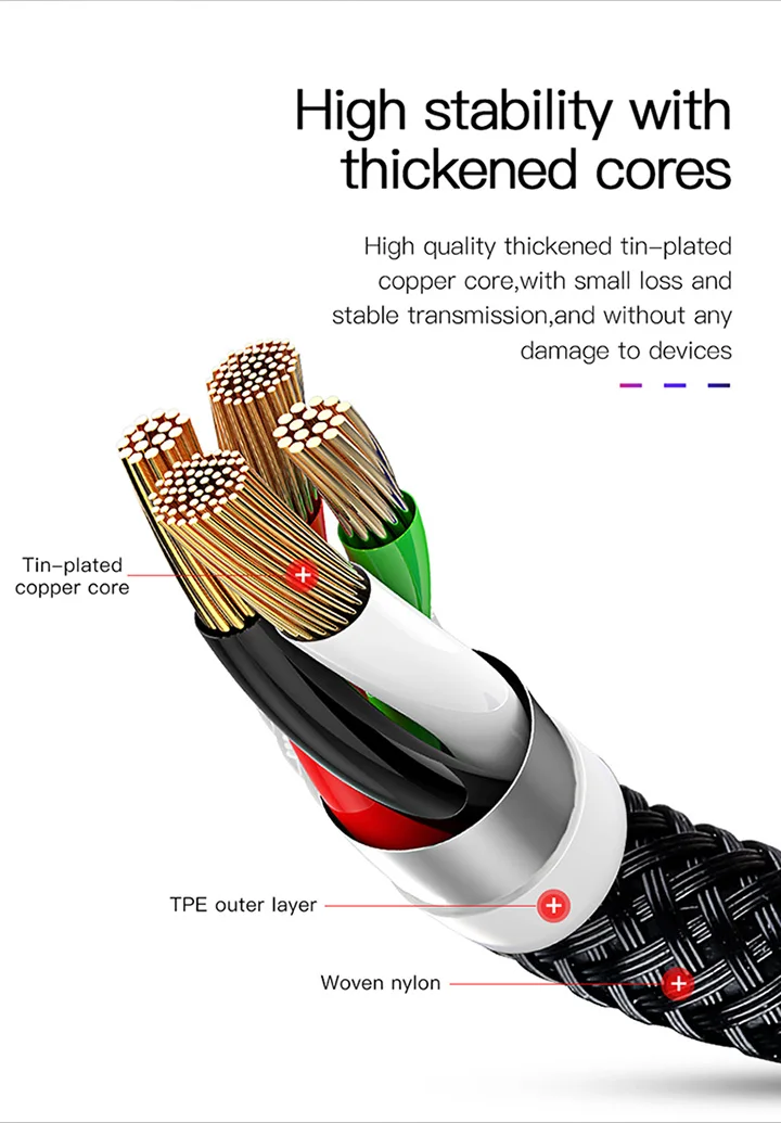 Кабель для мобильного телефона BASEUS, 3 в 1, кабель Micro USB, кабель usb type-C, кабель type-C для зарядки samsung, Xiaomi, USB, шнур для освещения