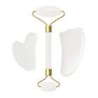 Скребок для гуаши, натуральный нефритовый бриллиантовый массажер для лица, инструменты для массажа