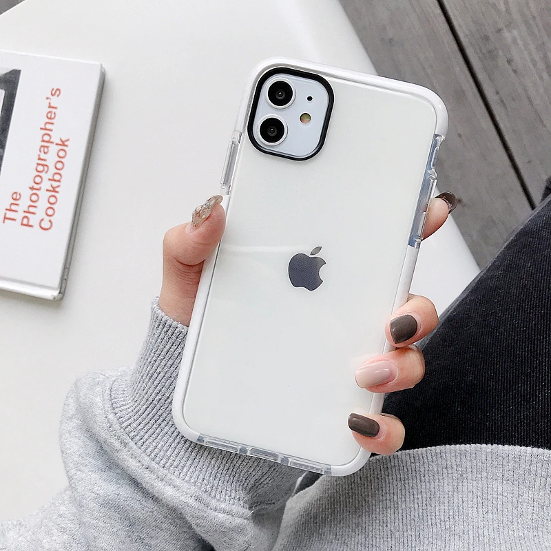 Роскошный противоударный прозрачный чехол LOVECOM для телефона iPhone 12 Mini 11 Pro Max XR XS 7 8