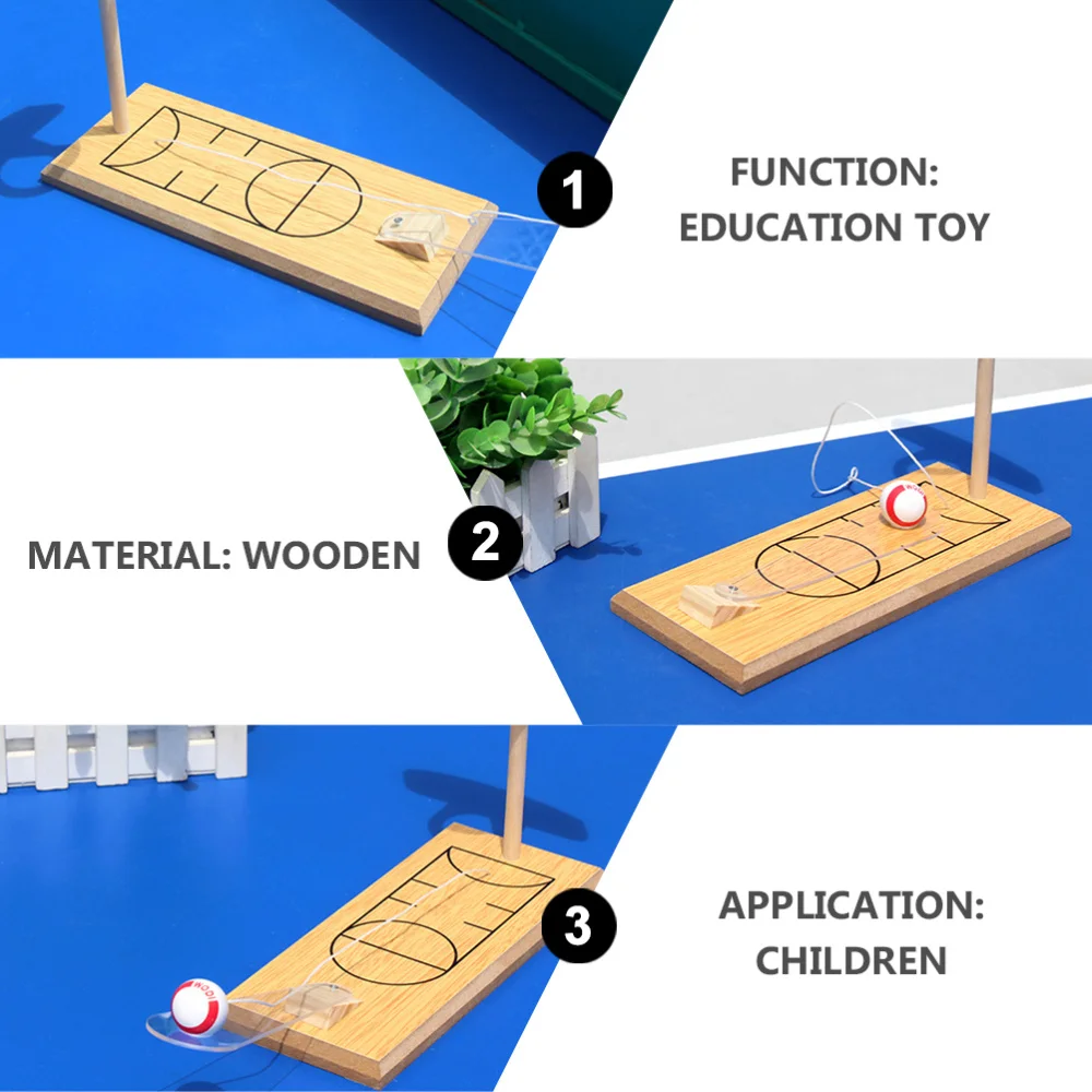 

Mini Wooden Finger Basketball Practical Desktop Game Basketball