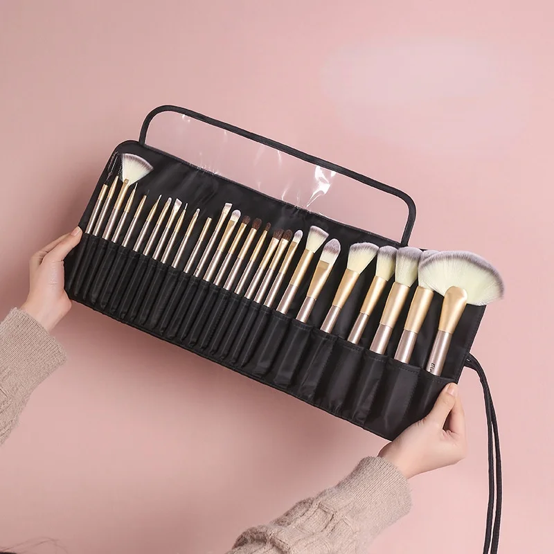 

Makeup Bag Professional Makeup Artist Women's Cosmetic Brush Bag Travel Organizer Makeup Brushes Fold Tools Bags Empty Bag 2023