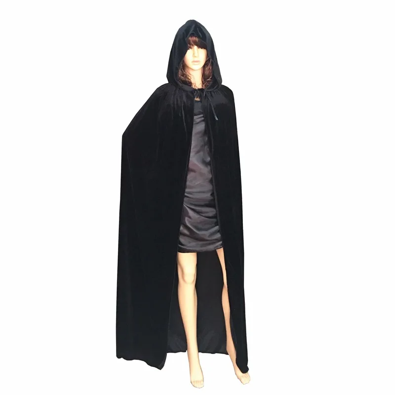 

Woman / Man Velvet Cloak Hooded Cloak Cosplay Costume Christmas Costume Fancy Dress Hoodies Cloak For Halloween
