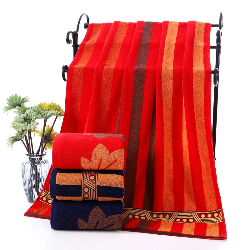 

Pure Cotton Bath Towel 70cm X 140cm New Adult Male and Female Couples Fitness Swimming Absorbent Thick Beach Towel Hotel Home