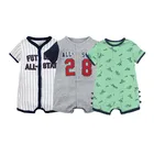 2021 новый летний комбинезон для маленьких мальчиков, Милый хлопковый комбинезон с короткими рукавами, Roupas Menino альпинистские костюмы, одежда для малышей от 0 до 24 месяцев