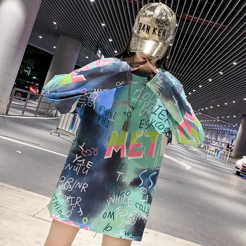 QING MO женская футболка с буквенным принтом офисная Дамская стильная Свободная