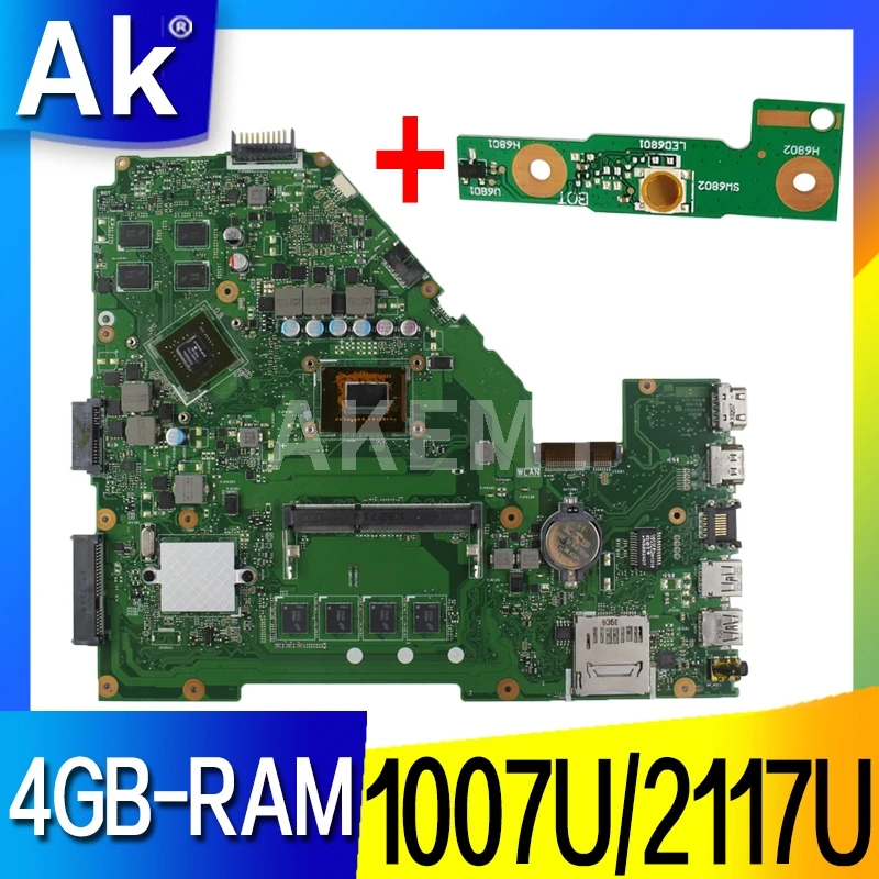 

X550CC материнская плата для ноутбука ASUS R510C X550C A550C Y581C материнская плата 1007/2117-CPU 4G-RAM GT720M-GPU материнская плата 100% ТЕСТ ОК