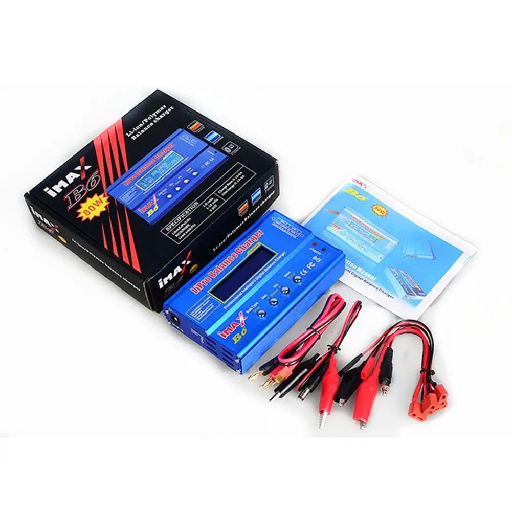 imax b6 80w battery charger lipo nimh li ion ni cd digital rc imax b6 lipro balance charger discharger with cable kit free global shipping
