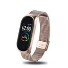 Ремешок для Xiaomi 5, Mi Band 4, 3, нержавеющая сталь, без винтов