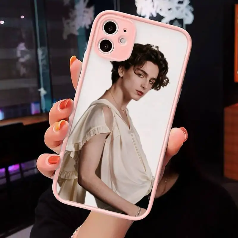 

Timothe Chalamet famous actor Phone Case matte transparent For iphone 7 8 11 12 plus mini x xs xr pro max cover