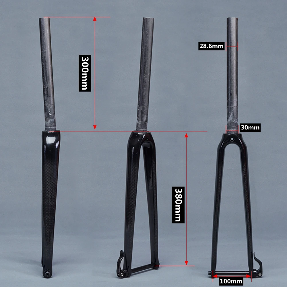 Вилка для дорожного велосипеда из углеродного волокна 700C передняя вилка