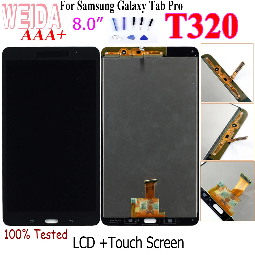 Сменный ЖК дисплей WEIDA T320 8 дюймов для Samsung Galaxy Tab Pro 4 SM сенсорный экран дигитайзер в