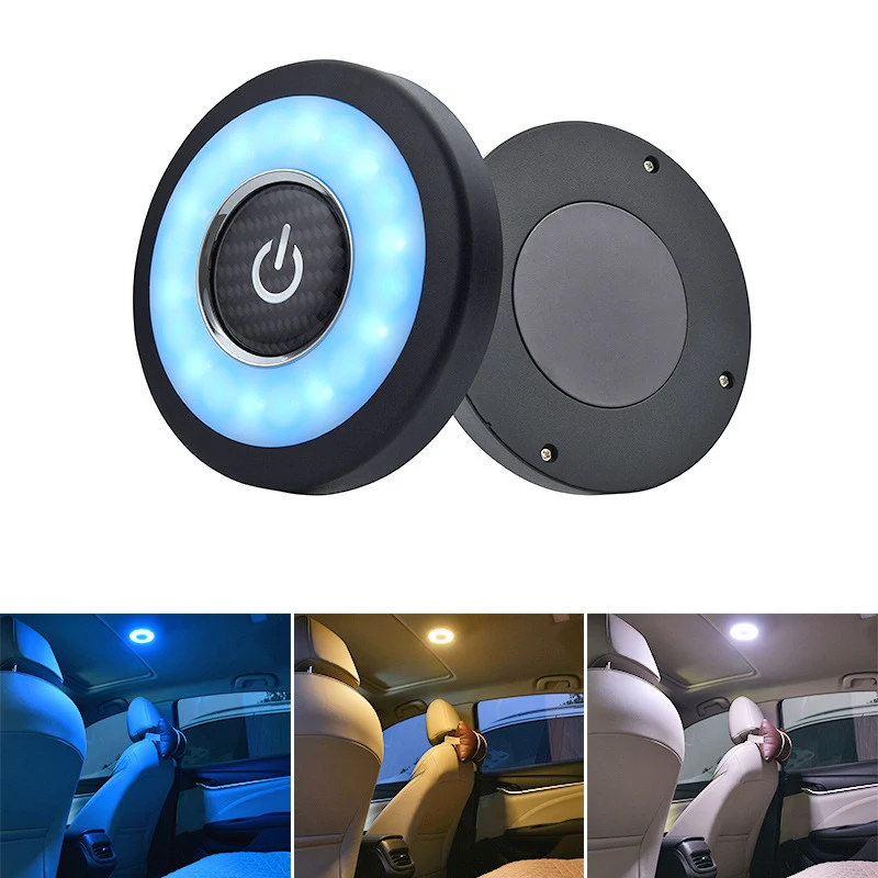 Встроенный литиевый аккумулятор usb зарядка автомобильное светодиодное освещение для чтения салона автомобиля Освещение заднего ряда автомобиля потолочный светильник на крышу автомобиля аксессуары