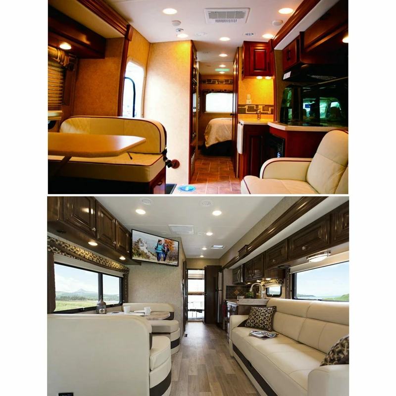 

6PCS 12V Interior LED Spot Lights For T4 T5 Camper Van Caravan Motorhome Lamp