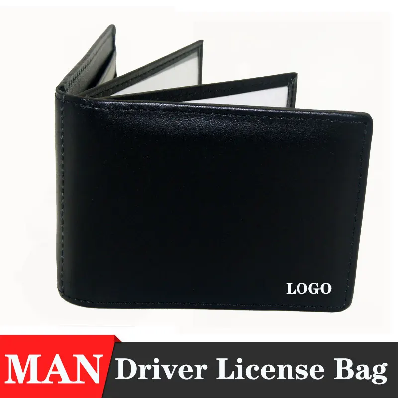 Кахане Для мужчин кожаные автомобиль водительское удостоверение кредитной