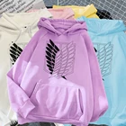 2021 толстовка с капюшоном из аниме атака на Титанов, толстовка с капюшоном и длинным рукавом, уличная одежда, толстовка в стиле Харадзюку, женские спортивные модные толстовки унисекс, топы