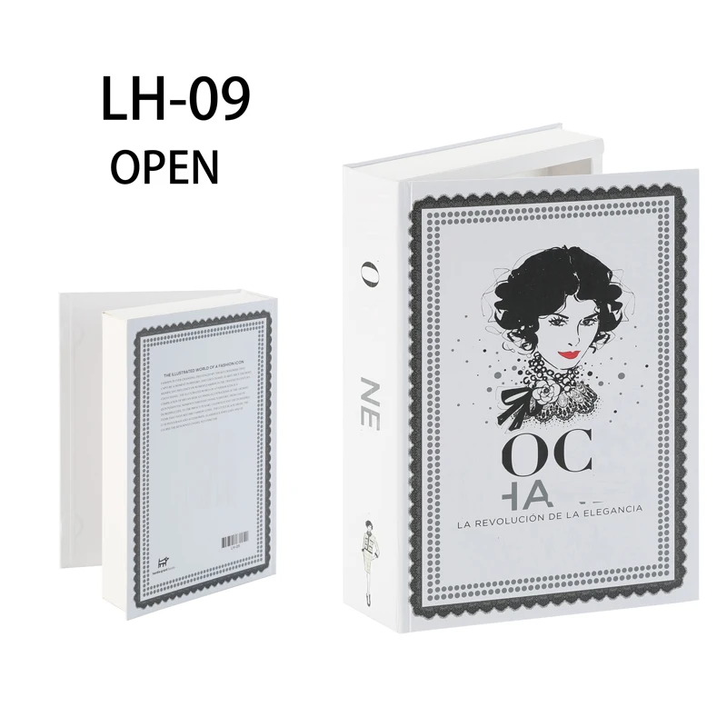 

Trendy Fake Openable Book Home Decoration Modern Book Simulation Luxury Storage Box Hotel Club Model Decor