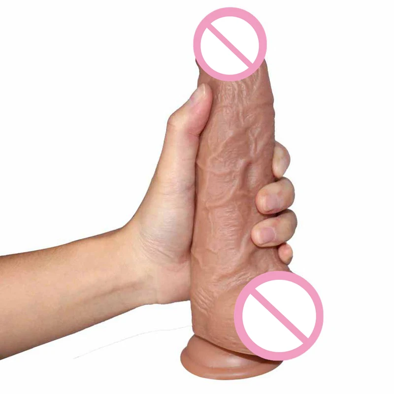 Искусственный пенис для мастурбации 21 см с мощной присоской секс-игрушки