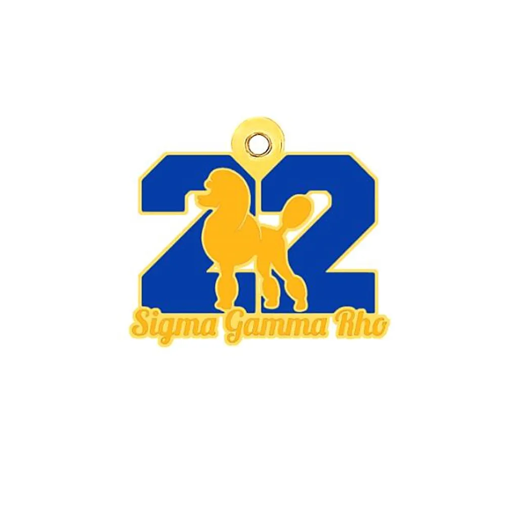 Абадон индивидуальный дизайн металлическая эмаль цвет 22 Сигма гамма Rho пудель