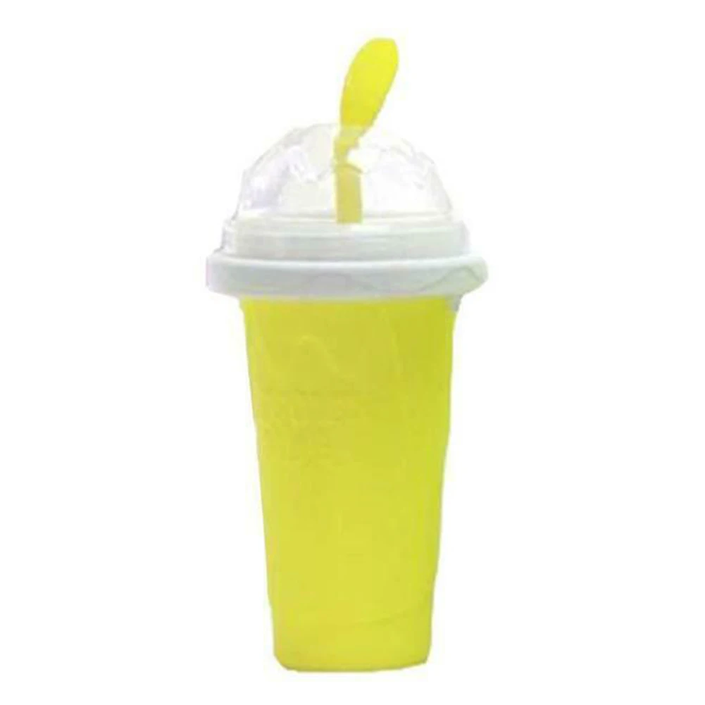 

Newly Durable Slushy Ice Cream Maker Squeeze Peasy Slush Quick Cooling Cup Milkshake Bottles VA88