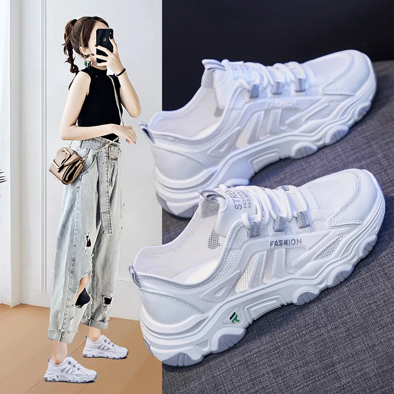 

Fashion Korean version 2022 trend autumn and winter new style thick-soled increase casual student sports shoes women