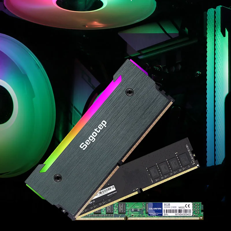 Segotep M.2 SSD RAM Cooler RGB Heatsink SATA 2280 Solid State Drive 5V 3Pin ARGB High Conductive on - Сеготеп М.2 SSD Охладитель оперативной памяти с подсветкой RGB, тепловым излучателем SATA 2280, твердотельный накопитель с питанием 5V 3Pin ARGB, высокоп