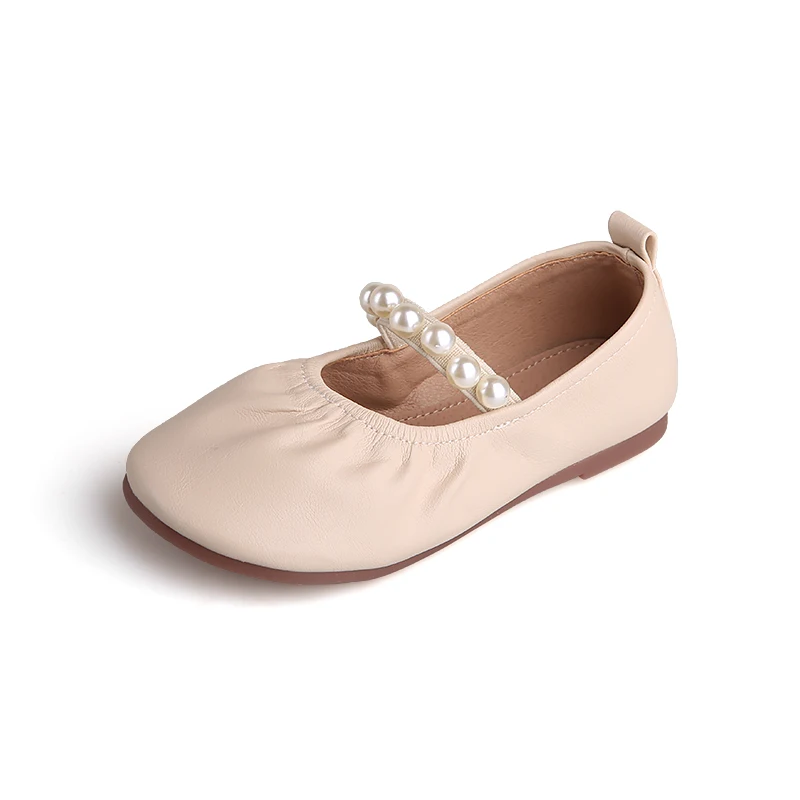 

2020 Children Soft Sole Elegant Flat Sports Shoes Kids Girls Autumn Beading Casual Shoes Fashion Sneakers Size 26-36