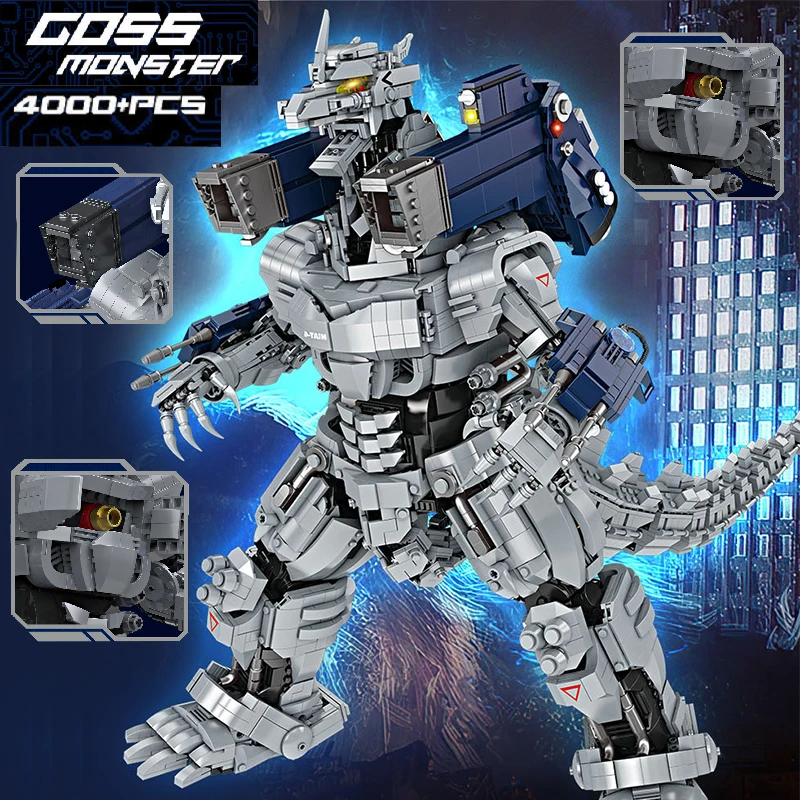 

MOC 4000PCS Creator Jurassic Dino Monster World Godzillaed Building Kits Bolcks Bricks Dinosaurs figures Toys for children gifts