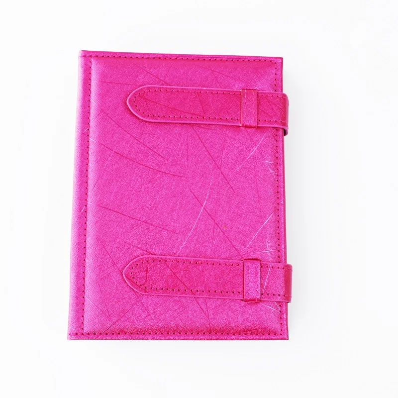Hot Pink SZanban, 4 листа, органайзер для серег, книга, переносная книга, страница, стиль, из искусственной кожи, держатель для серег с книжным дизайном для женщин и девушек - Цвет: Hot Pink