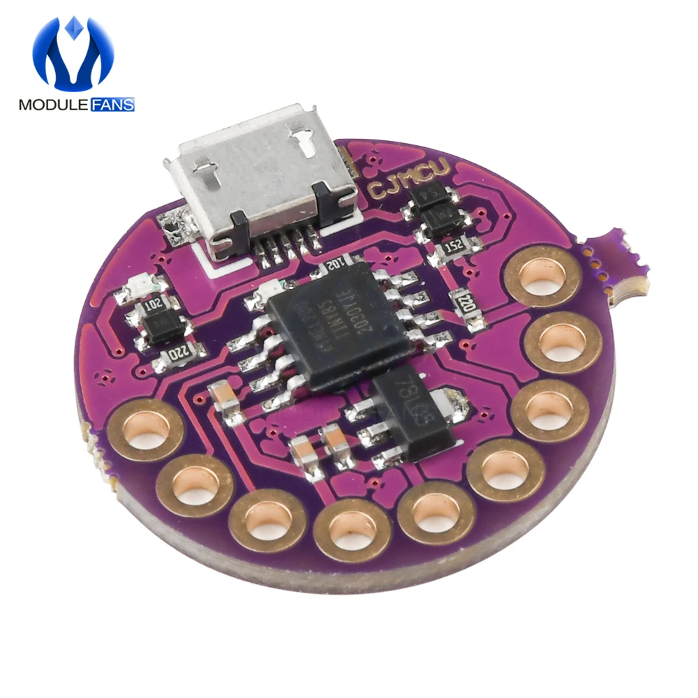 Макетная плата LilyTiny LilyPad ATtiny85 с Micro USB переносной модуль для Arduino программируемое