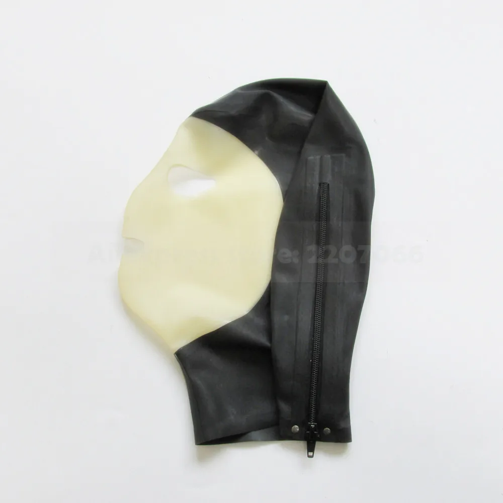 Унисекс прозрачный уход за кожей лица резиновый капюшон из латекса Маска ручной