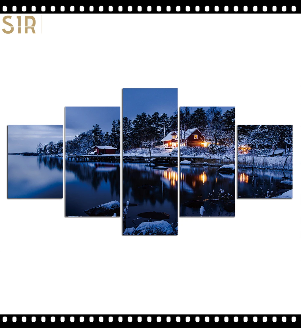 

Scenery Decorations for The Five - Part Poster Living Room Decoration Room Decor Anime Decor Wall Paintings Home Decor Wall Art