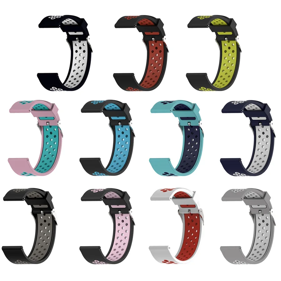20 мм спортивный силиконовый ремешок для Garmin Xiaomi Huami AMAZFIT Bip Pace Lite версия умных