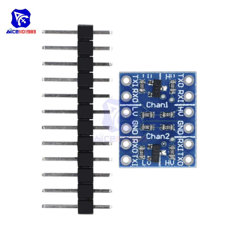 2 канальный модуль преобразователя логического уровня IIC I2C diymore 5 шт./лот