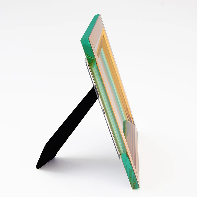 Высококачественная прозрачная фоторамка Янтарная стеклянная рамка