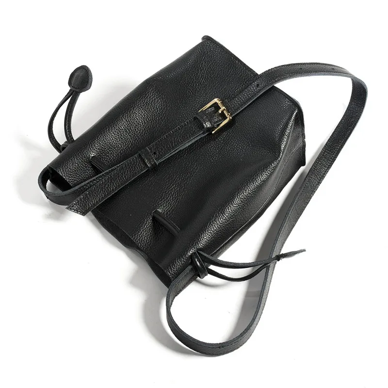 Женская сумка через плечо MJ из натуральной воловьей кожи маленькая сумочка на