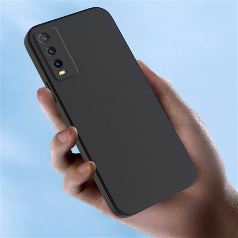 Funda para Vivo Y31, carcasa trasera de silicona l&iacute;quida a prueba de golpes, TPU, Y30, Y50, Y70, Y31S, Y51S, Y73S, Y93S-0