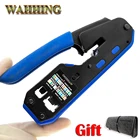 Сетевые Обжимные Щипцы, обжимные инструменты, инструмент для зачистки, обжимные кабели Ethernet для Cat6 Cat5e Cat5 STP Plug RJ45, соединительные кабели