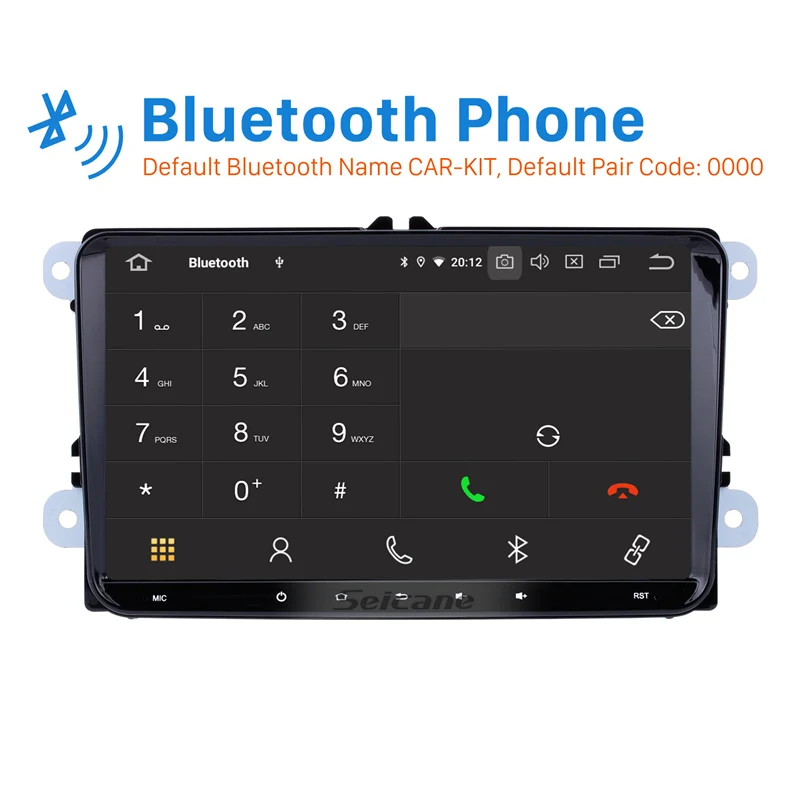 Seicane 2Din Android 9,0 gps автомобильный " стерео для VW BORA Polo Golf 4 Golf 5 Golf 6 Golf 7 Tiguan Passat b6 b5 b7 мультимедийный плеер