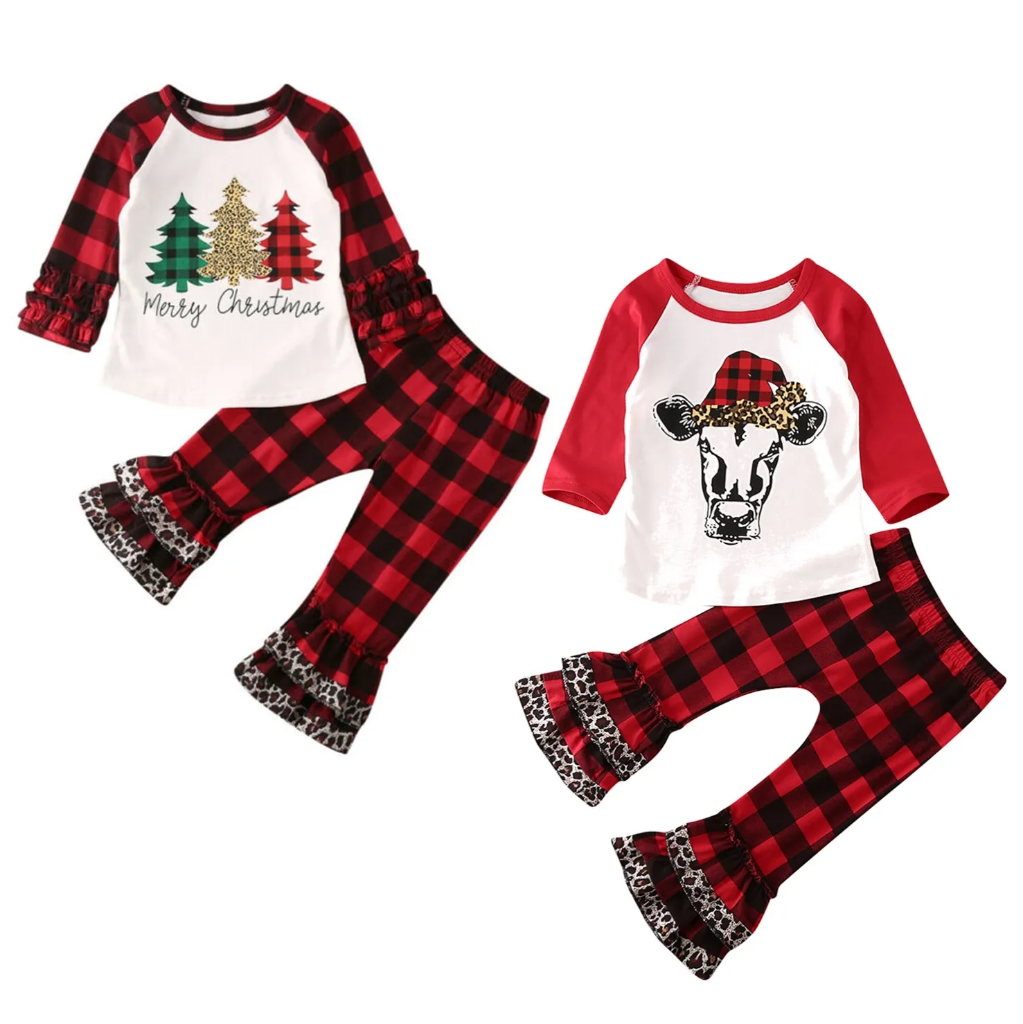 Pudcoco 2020 зимняя Рождественская От 6 месяцев до 5 лет Для маленьких девочек Комплект
