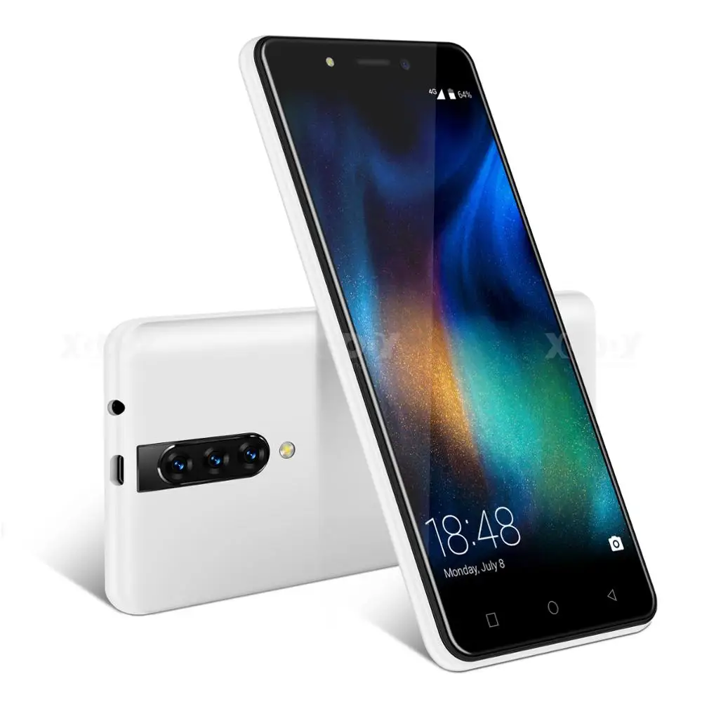 XGODY 4G смартфон 5," 18:9 Android 9,0 2GB Оперативная память 16 Гб Встроенная память MTK6737 4 ядра Dual Sim 5MP Камера 2800 мА/ч, чехол для мобильного телефона - Цвет: Белый